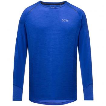 Gore Wear Energetic Camiseta Longa Azul para Homens