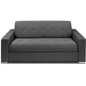 Canapé Convertible 3-4 Places MOJITO Matelas 16cm Système Express Sommier Lattes 160cm Microfibre Graphite