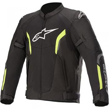 Alpinestars AST V2 Air Motorradjacke Textil Schwarz/Neon-Gelb 4XL