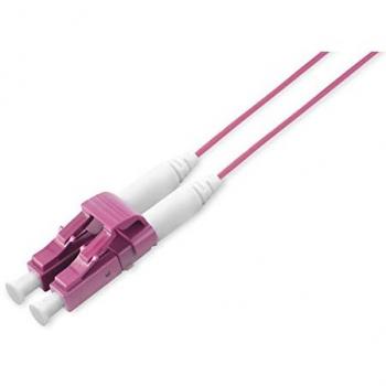 DIGITUS OM4 5 m SlimLine Patchkabel LC-LC Duplex 10 Gbps LSZH Violett