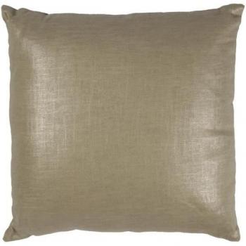 Cuscino quadrato COMETE 40x40 beige cotone, lino e lurex