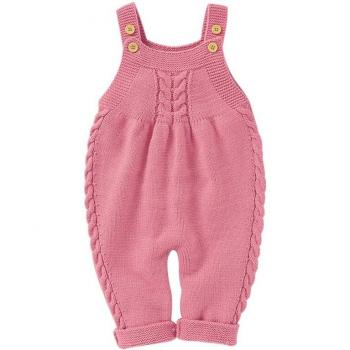 Infant Button-Up Knitted Sling Romper