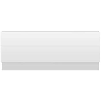 Nuie 1600 mm MFC Bath Front Panel in Gloss White with Plinth
