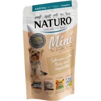 Naturo Nassfutter für kleine Hunde mit Lachs und Reis 150g