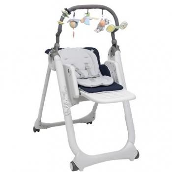 Chicco polly magic relax alzasedia multifunzione seduta imbottita blu, grigio, bianco
