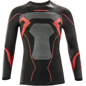 Acerbis X-Body Maglia Tecnica Termica Invernale Nero/Rosso S/M