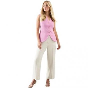Wallis Petite Tapered Trousers – Cream, 16 F