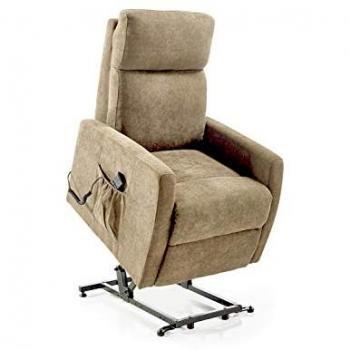 Sillón relax lyon reclinable motorizado con sistema levanta personas color tostato