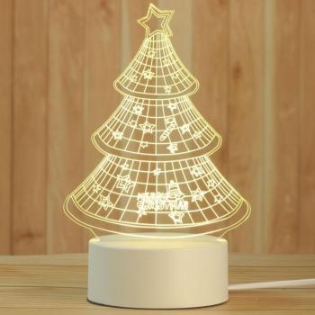 Luminaria 3D Nocturna – Árbol Navideño + Alce Amor