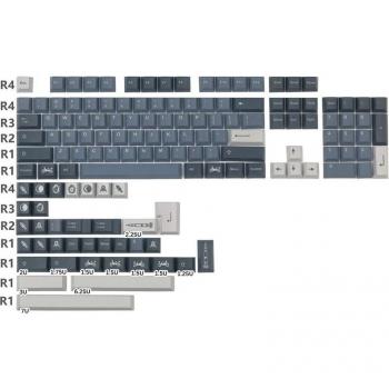 Coffee Latte 140‑Key GMK Set – PBT, Sublimation, Cherry Profile