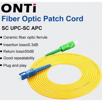 ONTi Einfachfaser Patchkabel SC APC SC UPC 1-10 Stück