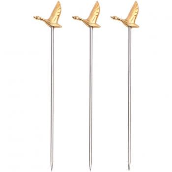 Palillos de Dientes para Cócteles 3 Piezas Oro