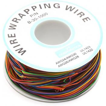 Cables 30AWG Core Line para PCB – 8‑Colores, Cobre Estañado Roll