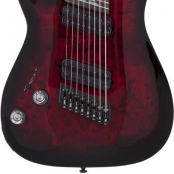 Schecter Omen Elite-8 LH Multiscale Guitar