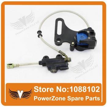 Freno trasero hidráulico KAYO BSE XMOTOR: montaje y calibrador 500 mm
