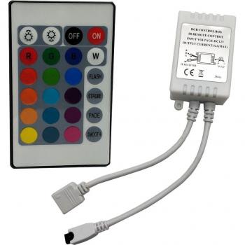 Controlador LED RGB 44 Keys con Mando Remoto IR y Conexión USB