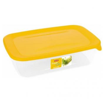 Contenitore 'fresh&go' 2l giallo trasparente per alimenti