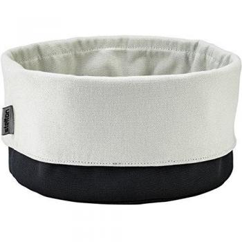 Stelton Breadbox Bag, Large, Black/Sand, 23cm Dia., Cotton