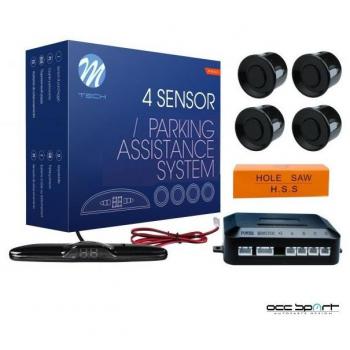 Sistema de Estacionamento com 4 Sensores 22mm e Display Preto