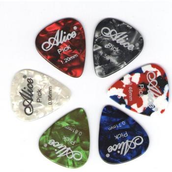 Alice Guitar Plectrum Set Random Color 0.46mm to 1.5mm