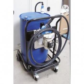 CEMO Bluetroll Mobil – Fahrgestell für Fässer, IBC & BASIC AZV Pumpensystem