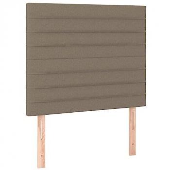 VIDAXL Testiera a led Tortora 80x5x118/128 cm in Tessuto 930890