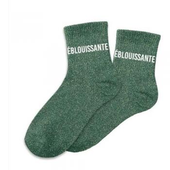 Chaussettes brillantes vertes Éblouissantes 36-42