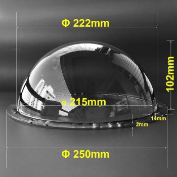 9.84 Pan/Tilt Surveillance Dome with Transparent Shield