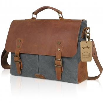 Borsa Briefcase Lifewit 15.6 Pollici in Pelle Anticata