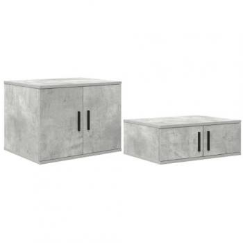 Armario Modular Gris Concreto 127x41x40 cm