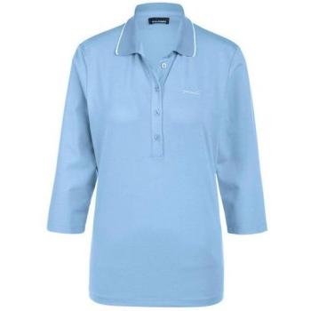 Micro-Modal Polo Shirt Lichtblauw – Maat 24 – Goldner Fashion