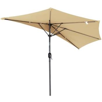 Alluminio Ombrellone Semirotondo Angel Living 250cm Beige