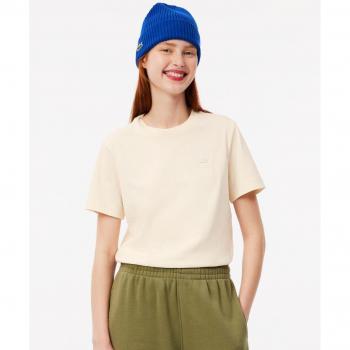 Top Lacoste Mujer Algodón Punto Jersey Manga Corta