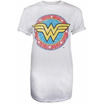 Camiseta Mujer DC Comics Wonder Woman, Color Blanco, Talla X-Large
