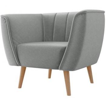 Poltrona Glenview 105 – Design arazzo con gambe in legno