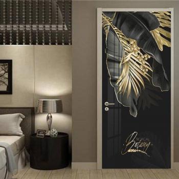 Tropical Banana Leaf 3D Door Sticker