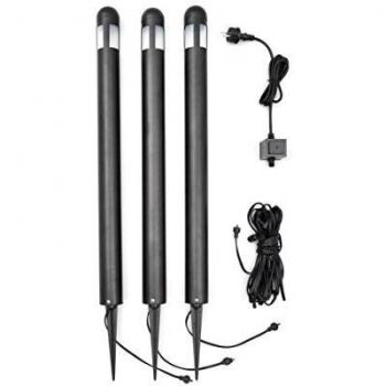 Aluminium Black Amalfi Waypoint Lights – Pack of Three