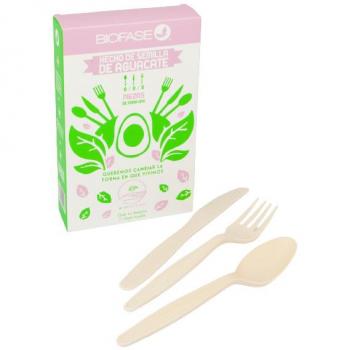 Conjunto Ecológico de Talheres de Abacate