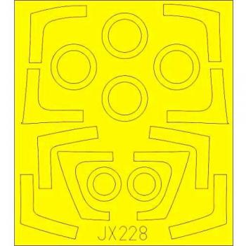 Express Mask JX228 for F-5F Kitty Hawk 1/32 Scale Model by Eduard
