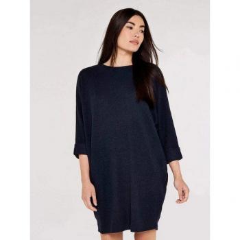 Apricot Cocoon-Minikleid mit Umschlagärmeln