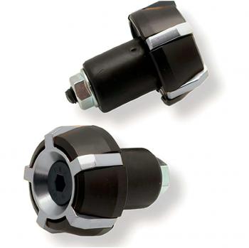 Embout de guidon 17 mm Harlem (Blackway) – Alu noir argent