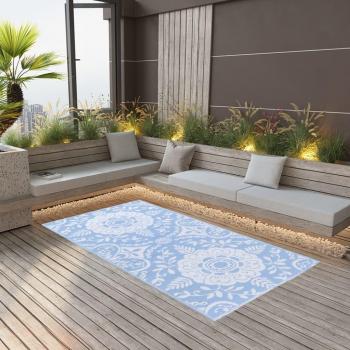 Tapis Salle de Séjour Bleu Azuré 120x180 cm PP