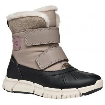 Geox Flexyper Stivali Niña Beige Scuro/Nero EU 33