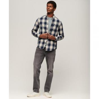 Superdry Camicia Longa in Cotone con Motivo Lumberjack Cedar Check 2XL