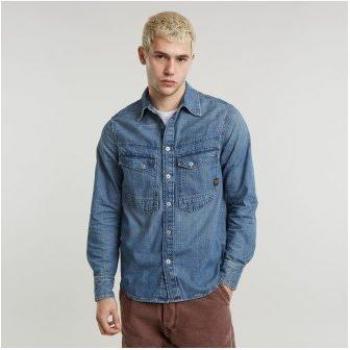 Camicia G-Star Uomo Dakota Maniche Lunghe Faded Coastal Waters