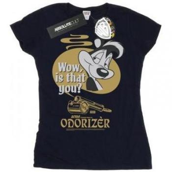 Looney Tunes Women's Pepe Le Pew Odorizer T-Shirt Navy Blue