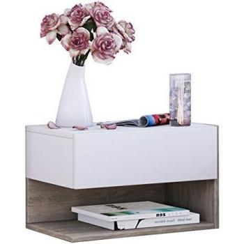 Klado Wandablage in Sonoma‑Eiche, weiß