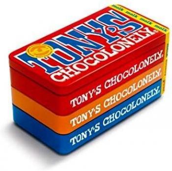 Tony's Chocolonely Blik met 3 Repes 180 gram