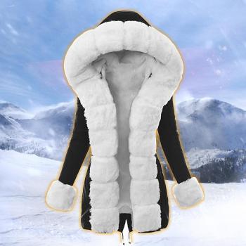 Manteau d'hiver en peluche pour femme