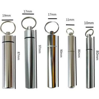 2PCS Pocket Toothpick Canister with Keyring